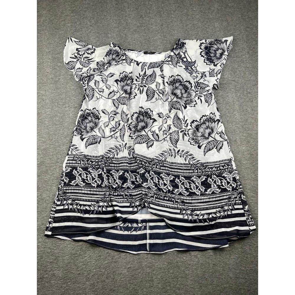 Cocomo Floral Print Off-Shoulder Tunic Top Size Large